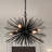 Ceren 6 - Light Iron Dimmable Sputnik Sphere Chandelier