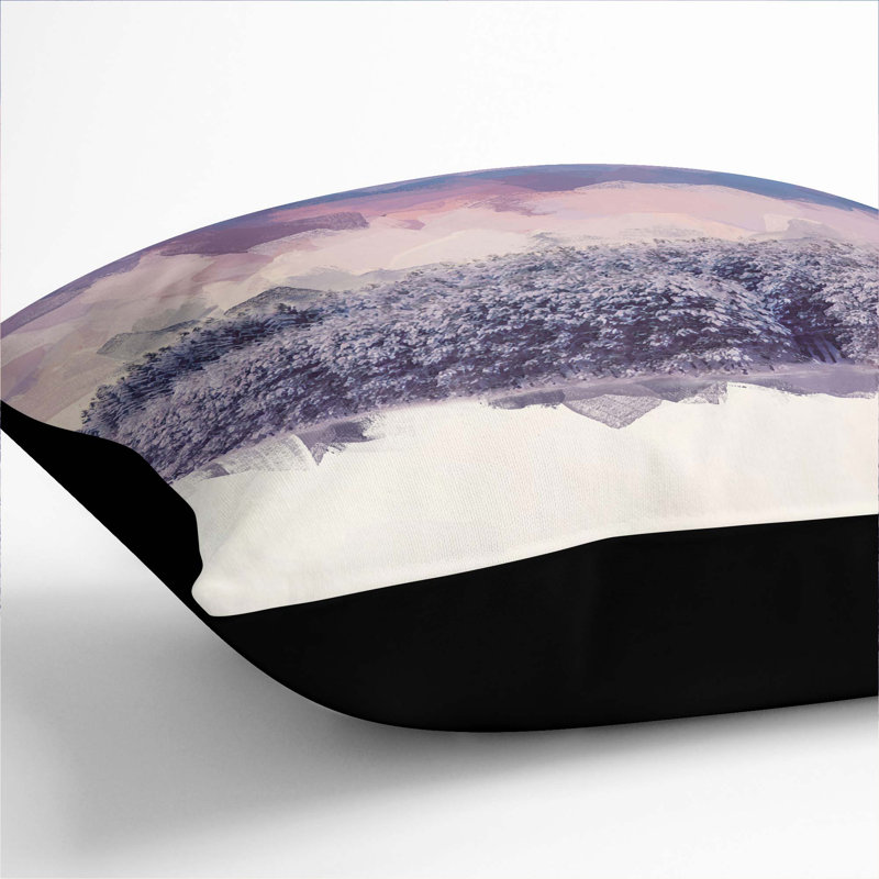 Abstract Square Cushion, Black, 40cm H x 40cm W x 15cm D