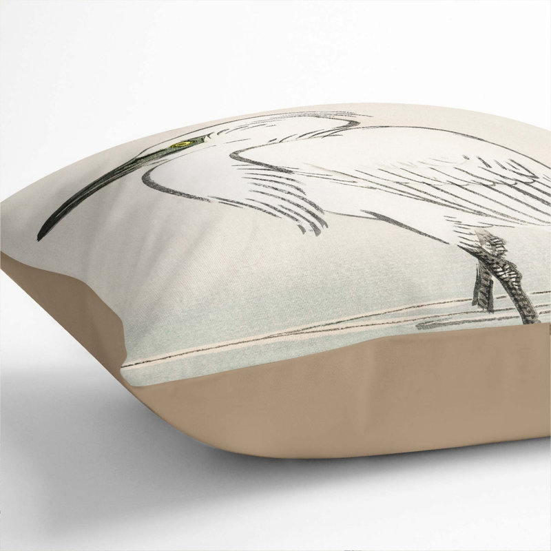 Square Throw Cushion, Stone, 40cm H x 40cm W x 15cm D
