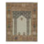 Floral Hand-Knotted Rectangle 8'1" x 10' Cotton/Wool Area Rug in Beige/Brown