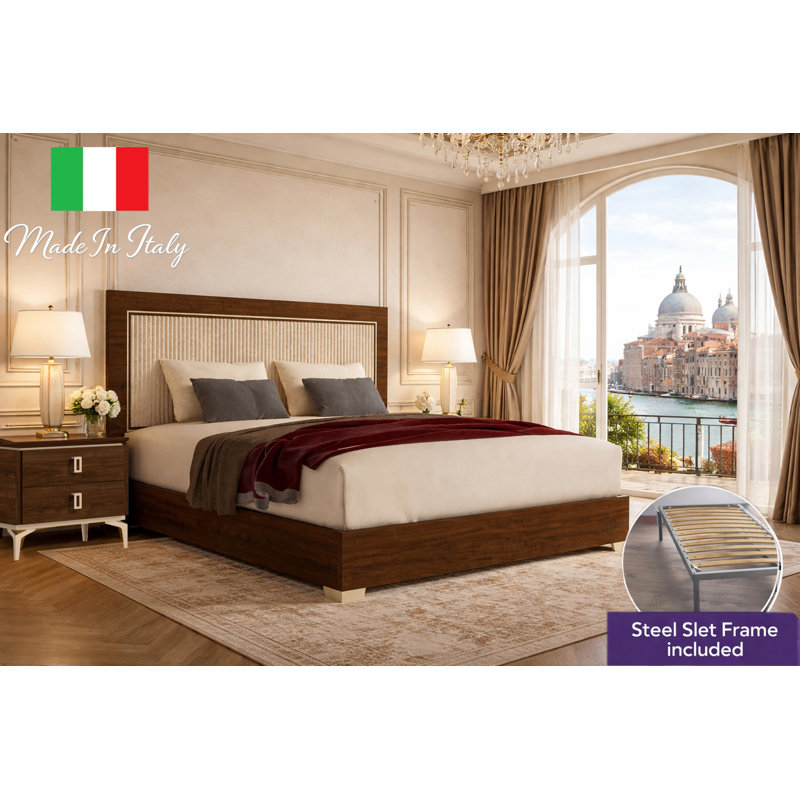 Lit tapissier grand Springville Valencia, Grand lit