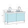Lachine 72'' Double Bathroom Vanity with Carrara Marble Top with Mirror