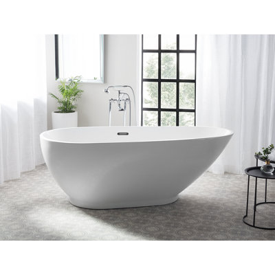 Rozlynn 820 mm W Corner Acrylic Bath