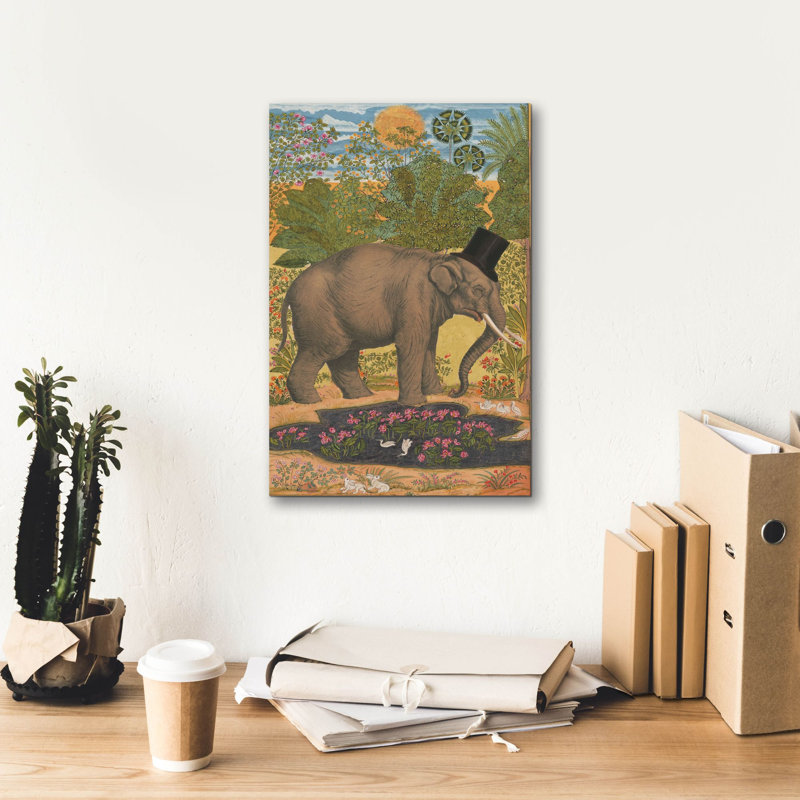 'Regal Elephant' by Stellar Design Studio, Canvas Wall Art