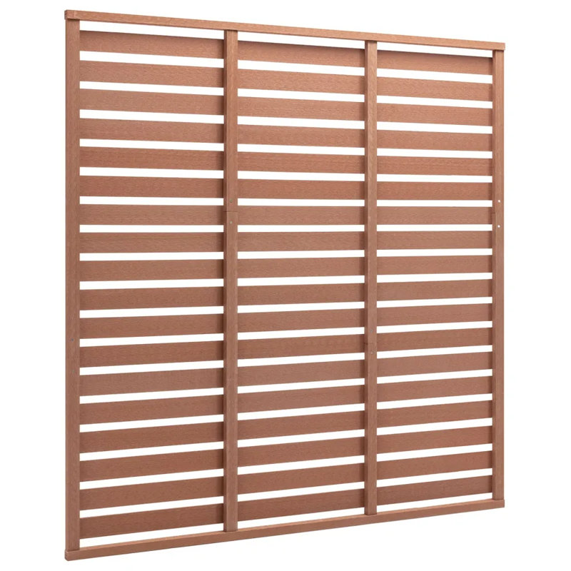 Hayden-John 180cm H x 180cm W Composite Fence Panels, Brown