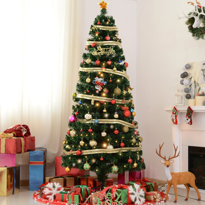 Fiber Optic Lighted Pine Christmas Tree