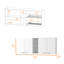 Armoire murale de 59 po de largeur Portofino 150-872733732