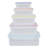 5 Piece Square Food Containers