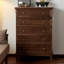 Commode d'appoint en noyer noir Simple Retro Style
