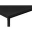 Table basse et de bout moderne, 3 pièces, stratifié noir, base en métal, processus d'assemblage facile, style contemporain, 3 pièces, à assembler, à utiliser