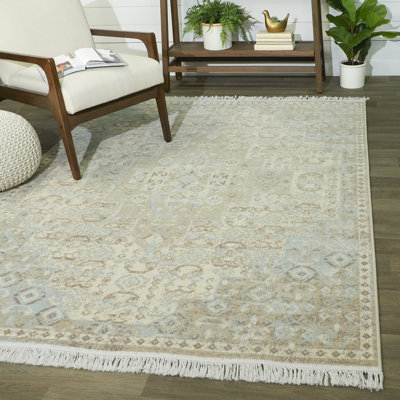 Hyldeburg Oriental Recycled Cotton Area Rug