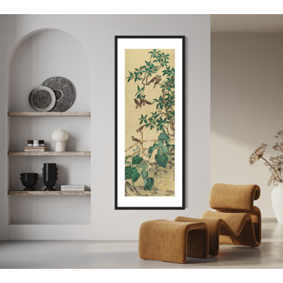 Sparrows and Osmanthus Painting