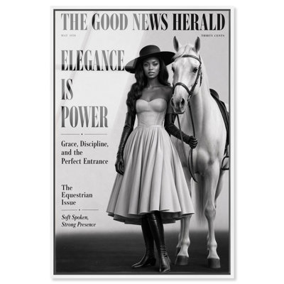 Good News Herald II Acrylic Print Glam Wall Decor by