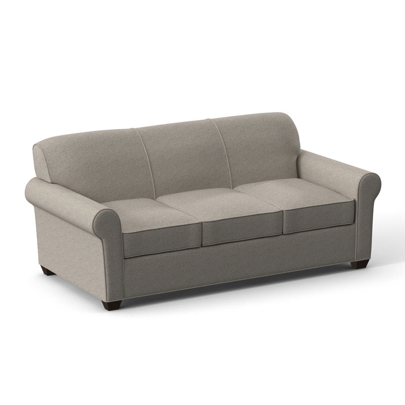 Finn 83" Rolled Arm Sofa Bed with Reversible Cushions, Hybrid, Cafelle, Static Harmony