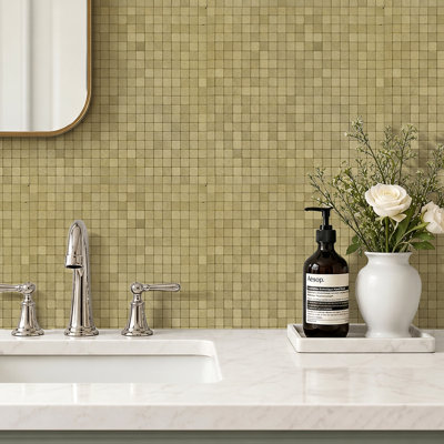 10Pcs Self-Adhesive Wall Tile Stickers