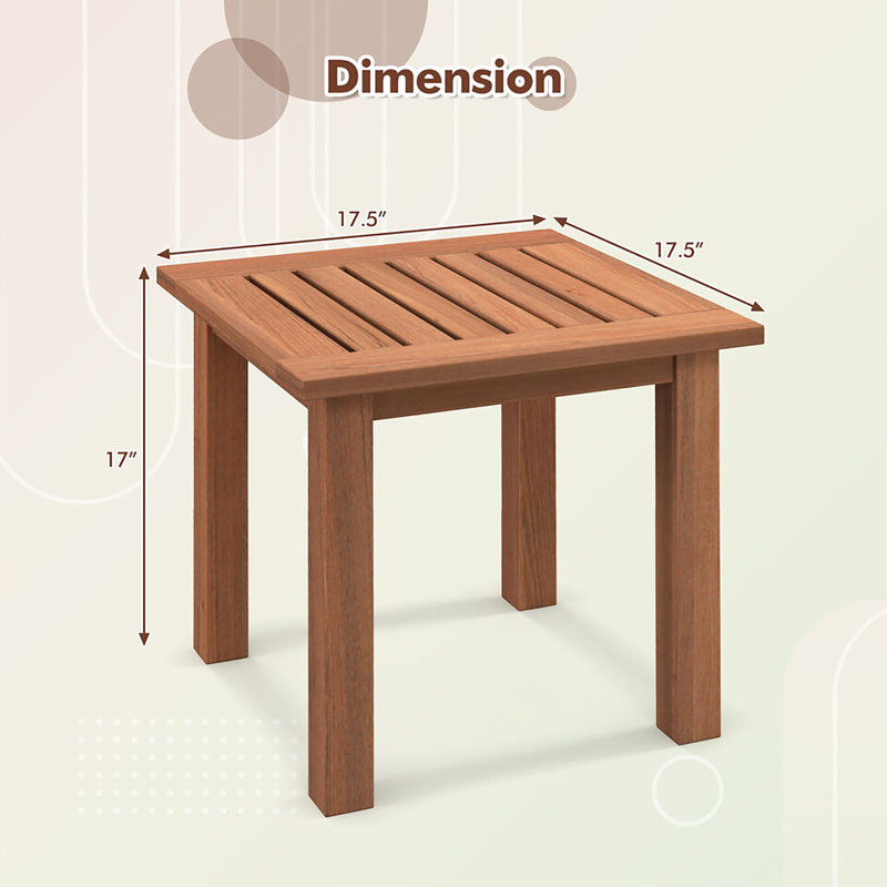 Table d'appoint en bois Pansir