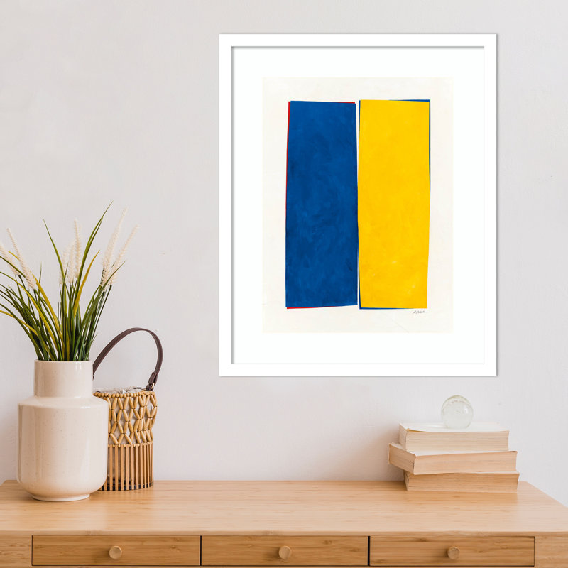 Monolithic I Wood Framed Wall Art Print, 21" H x 17" W, White Framed
