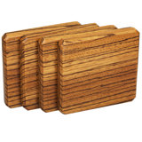 Tiger Wood Coasters Edge Grain