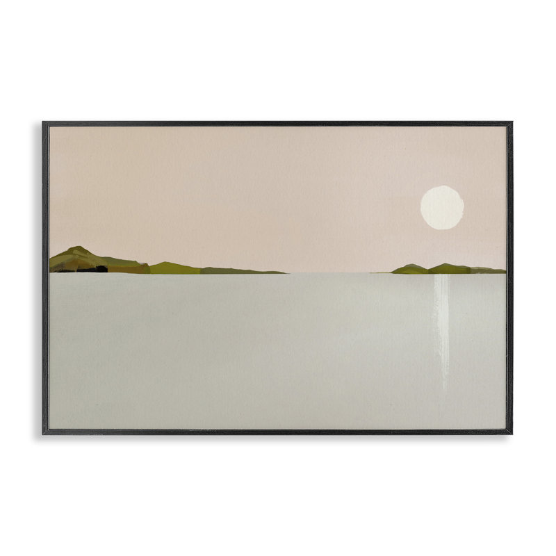 «Morning Has Spoken», art de la giclée encadrée par Leah Straatsma, H 12 po x l 18 po, Giclée encadrée noir minuit