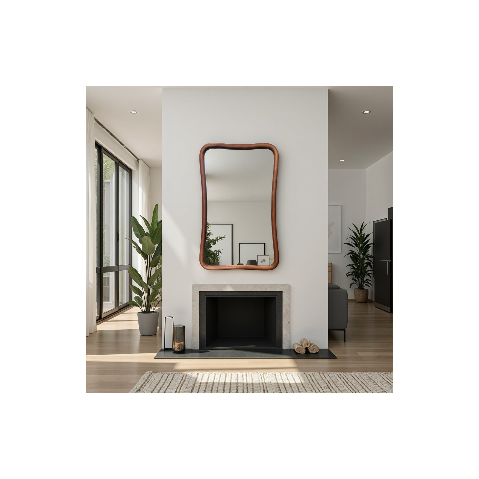 Waveform Rectangular Mirror