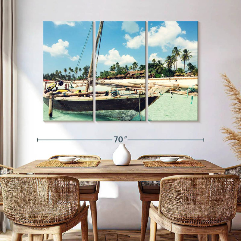 Bateau Mehar Zanzibar Island, H 42 po x l 65 po