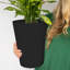 Pot à fleurs vertical rond d'intérieur / extérieur en plastique recyclé Finley-159703176