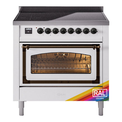 ILVE Nostalgie II Noblesse 36 inch Induction Range (Triple Glass Door, RAL)