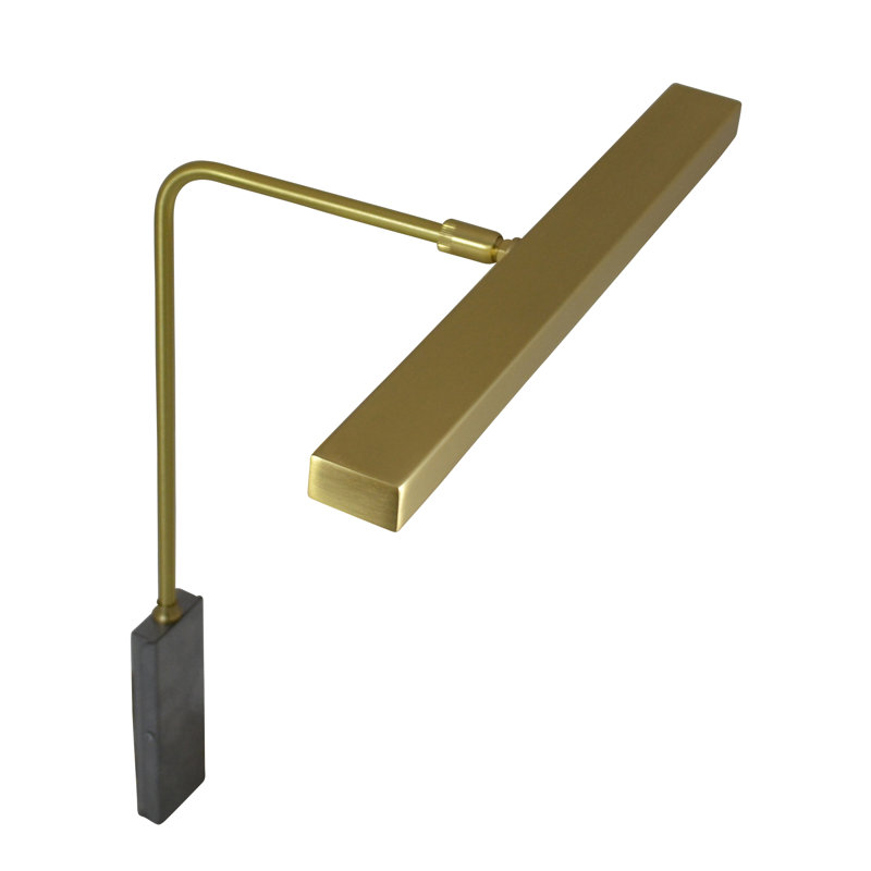 Horizon Dimmable LED Frame Mounted Picture Light, Antique Brass, 0.63" H x 26" W x 7" D