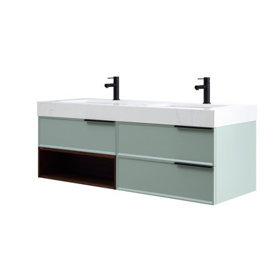 Ensemble de meuble-lavabo double 60 po Nikola
