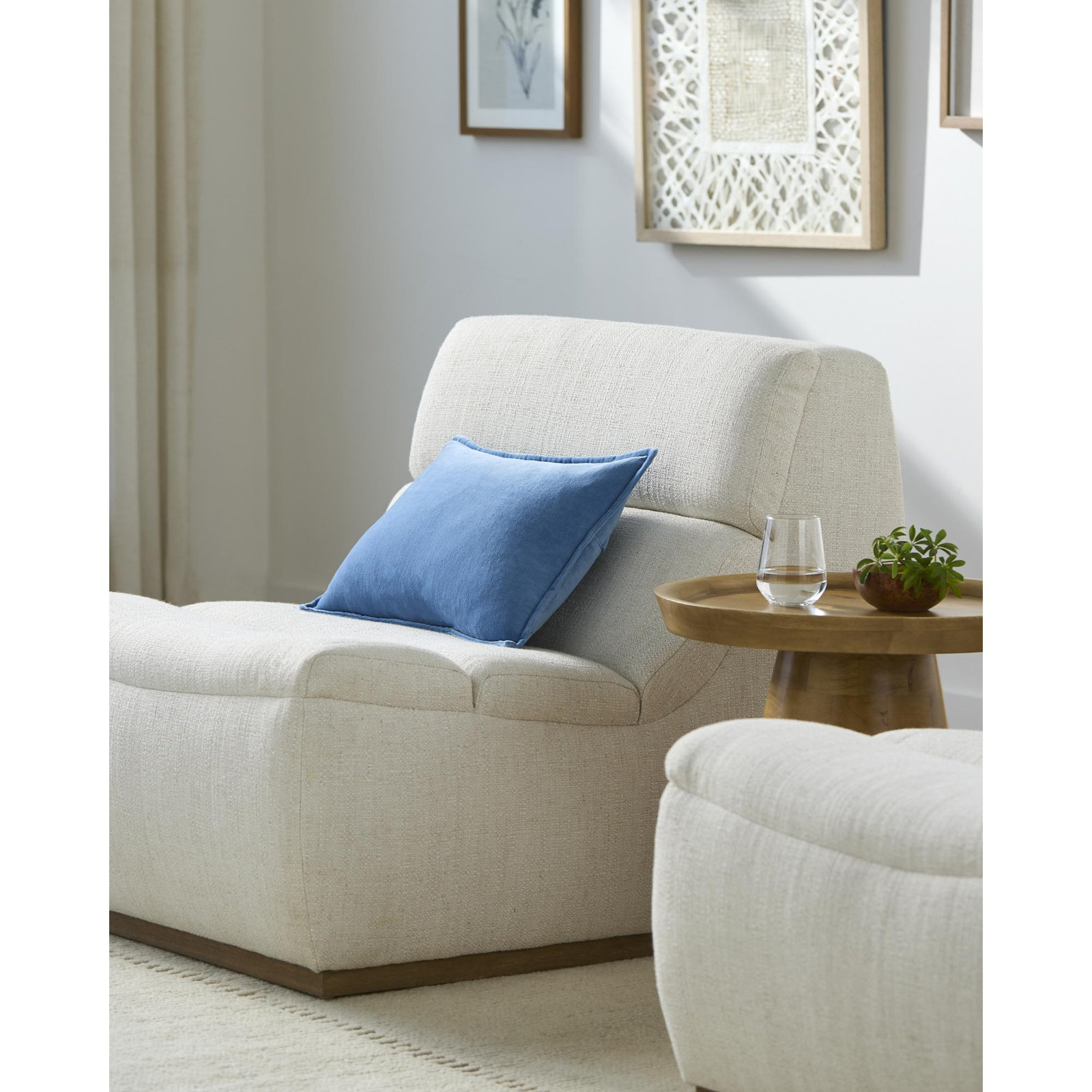 Norwin Cotton Throw Pillow, Pillow Cover Only - No Insert, 13"H x 19"W, Blue