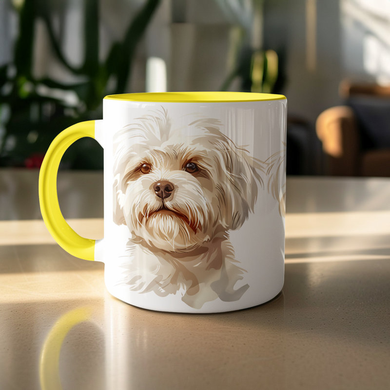Mug, 2, Yellow