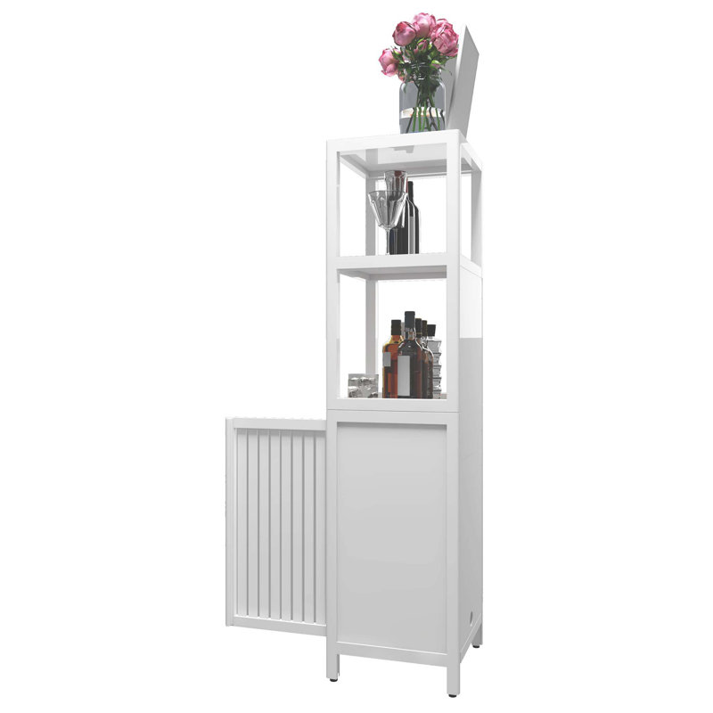 Linen Tower Bamboo Storage Cabinet