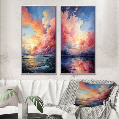 " Clouds Skys Canvas III " 2 - Pieces