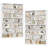 84" Tall Double Wide Bookshelf, 7-Tier Bookcase with 28 Storage Cubes, Large Capacity Shelving Unit for Books & Decor (Set of 2)-1432080138