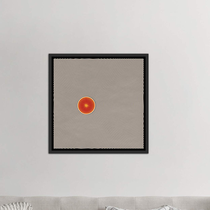 «Sun Illusion», reproduction d'impression, Toile avec cadre noir, H 18 po x l 18 po x 1,5 po