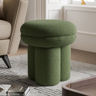Baumann Mushroom Upholstered Ottoman by Ivy Bronx