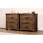 Bedroom Nightstand With Rustic Character, 3 Drawers, Reclaimed Wood Three Drawer For Bedroom, Solid