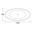 1700mm x 790mm Freestanding Soaking Acrylic Bathtub