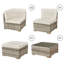 Dettle 4 Seater Rattan Sofa Set