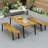 1 Dining Table+2 Dining Benches