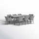 Inaya 82.68'' Rectangular 8 - Person Outdoor Dining Set with Cushions