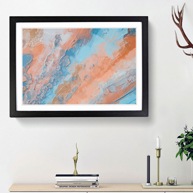 Missing You - Picture Frame Painting Print, 36cm H x 48cm W x 2cm D, Black Framed