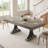 71-Inch Rectangular Dining Table with Two Drawers, Wooden Kitchen Table w/Large Tabletop & Sturdy Frame, Large Dining Table for 6-8 with Double Pedestal, for Dining Room, Office-367522704