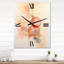 Horloge murale pêche et jaune Minimalist Harmony VI - Minimalisme-1095731408