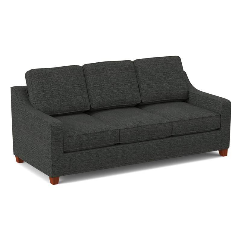 Clark 82" Square Arm Sofa Bed Sleeper with Reversible Cushions, BM Cherry, Hybrid, Antic Pepper