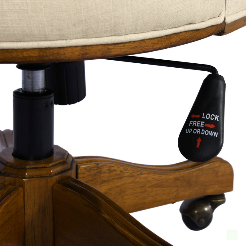 Chaise pivotante à hauteur réglable avec roulettes