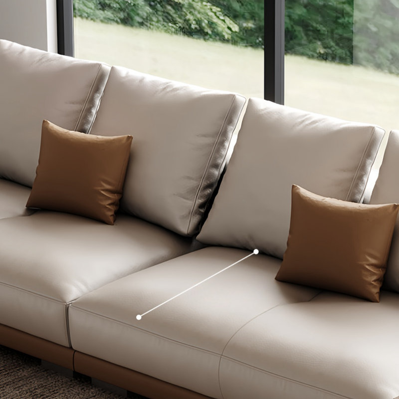 Canapé de salon minimaliste avec tiroirs, H 23,62 po x l 118,11 po x P 39,37 po