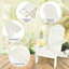 Chaise Adirondack pliante en plastique avec table Wauhillau