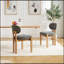Ensemble de 2 chaises de salle à manger rembourrées en tissu Modern, confortables et élégantes pour la cuisine et la salle à manger-1063673682
