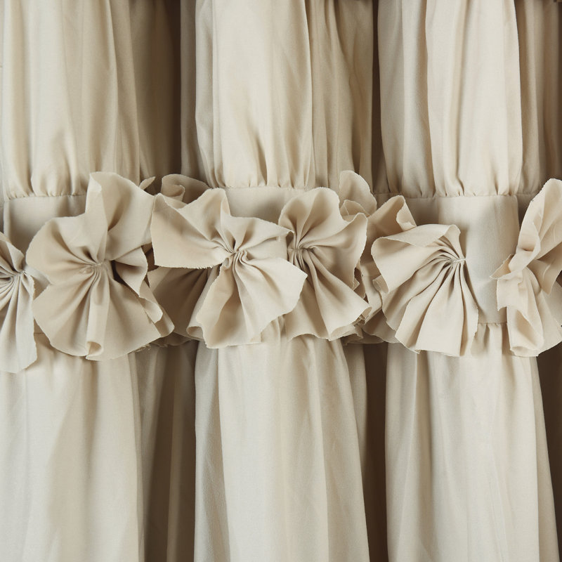 Rideau en polyester, Blanc